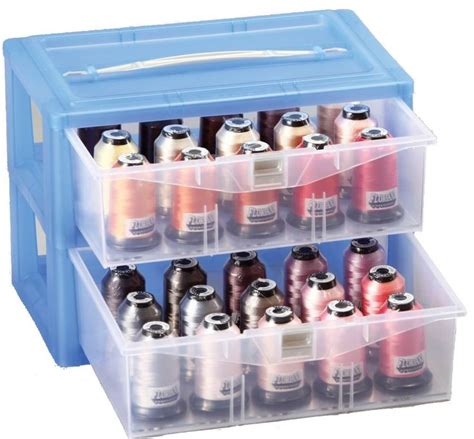 30 spool thread storage box distributed by brewer|floriani thread storage boxes plastic.